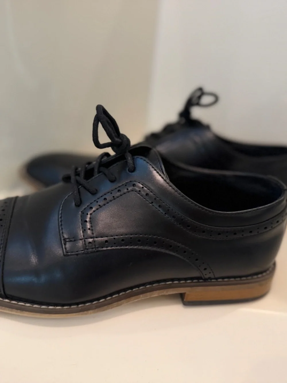 BOYS Size 6 Stacy Adam’s Dickinsons Black Dress Shoe